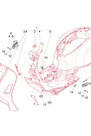 Acquista online - PI575750HA - Telaio PIAGGIO per Vespa GTS 300ccm HPE (`18-)
