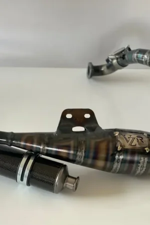 Vezzola Racing - Marmitta ad Espansione Serie Baby Specifica per Kit corsa corta con interasse scarico tradizionale Vespa 50 | Pagamento sicuro