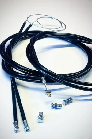 Vezzola Racing - Kit guaine Race rinforzate colorazione nera per Vespa PX per cambio e frizione - Approfitta dell'offerta