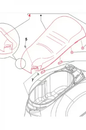 Grande offerta - PI672281 - Sella PIAGGIO per Vespa GTV 300ccm Via Montenapoleone
