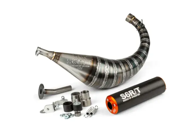 Top vendite | STAGE6 R/T Scarico Per AM6 70 - 80cc Nero / Arancione