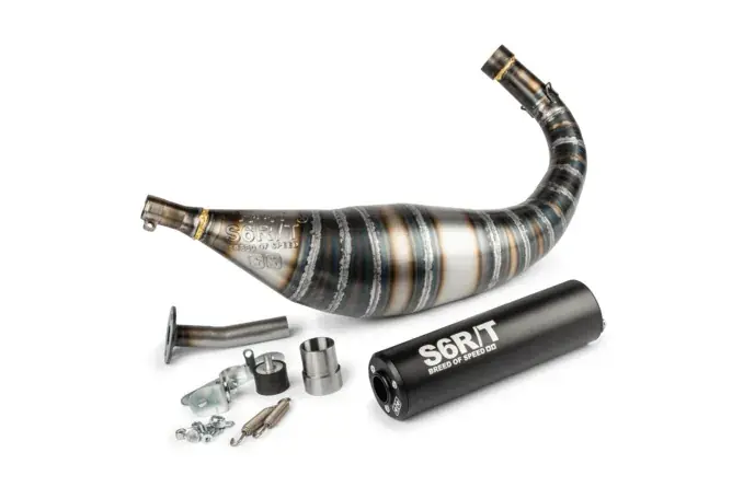 Scelto dai clienti | STAGE6 R/T Scarico Per Minarelli AM6 80 - 90cc Nero