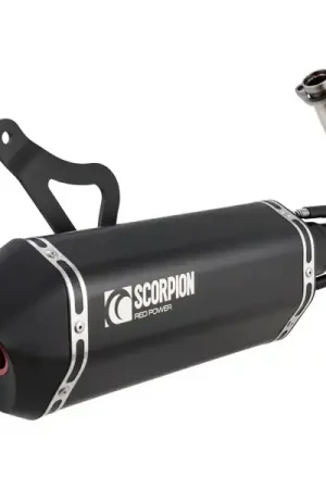 20058BE0 - Marmitta racing SCORPION "Red Power" Black Edition per Vespa GTS/GTS Super/GTV/GT 60 125-300ccm (-‘16) - Ultimi giorni