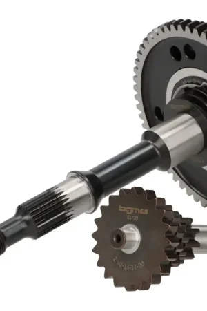 BGM0151SPO - BGM PRO Sport Cambio completo (ingranaggi incl. albero principale + albero ausiliario) per Vespa Smallframe, 4 marce - 58, 54, 50, 46 denti, Vespa PK, ETS, V50 (V5A1T, 69444-), Special (V5B3T, 94315-), Elestart (V5B4T, 1514-), PV125 (VMA2T 150203-), ET3 | Alta qualità
