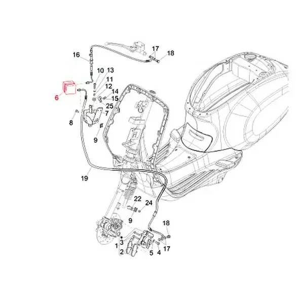 Ordinabile online - PI002557 - ABS Centralina PIAGGIO per Vespa Primavera/Sprint 125-150ccm