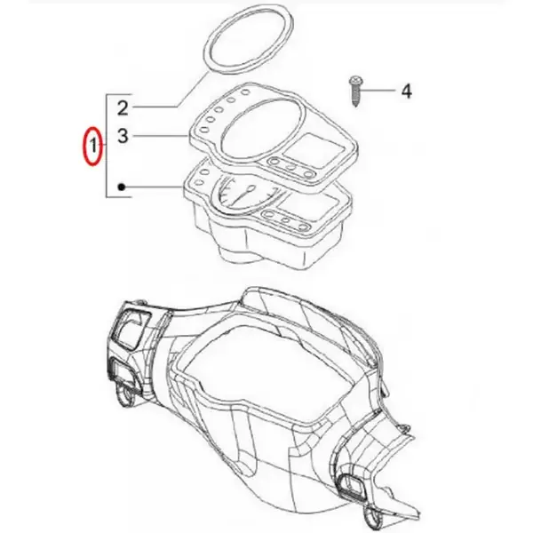 Pagamento sicuro | PI641961M4 - Contachilometri PIAGGIO per Vespa LXV 125ccm