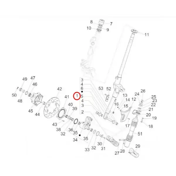 Offerta in scadenza | PI669234 - Forcella PIAGGIO per Vespa 946 3V i.e. 125ccm