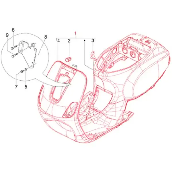 PI781208BR - Telaio PIAGGIO per Vespa LX/S 50-150ccm | Sconti