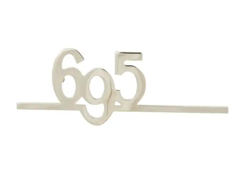 Emblema 695 metallo 33 x 89 mm per Fiat 500 N/D/F/L/R d‘Epoca - Ora disponibile