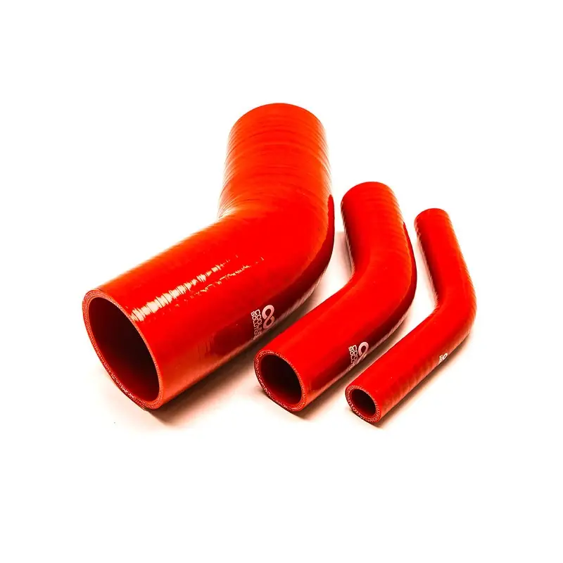 Pagamenti sicuri - Curva in silicone 45 gradi - Rosso