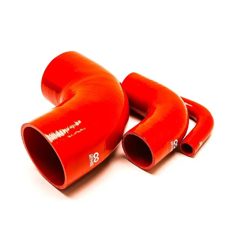 Spedizione rapida - Curva in silicone 90 gradi - Rosso
