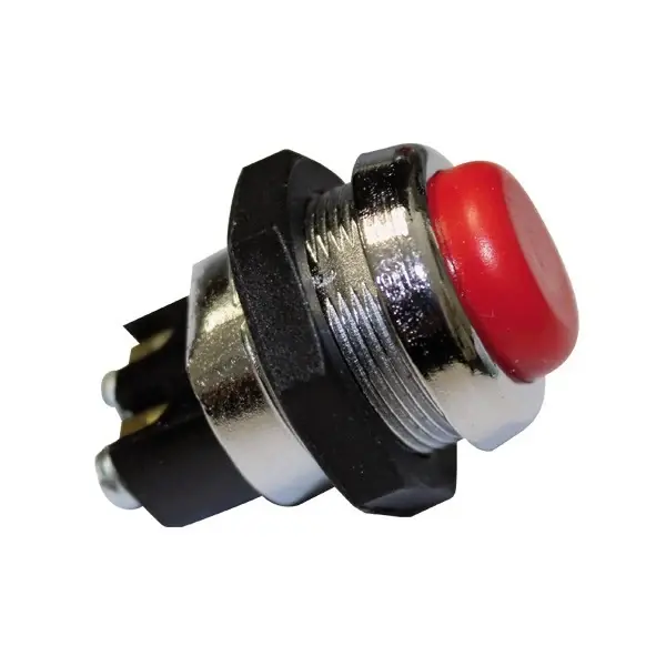 Bottone / Interruttore Pulsante Metallici Rosso | Novità