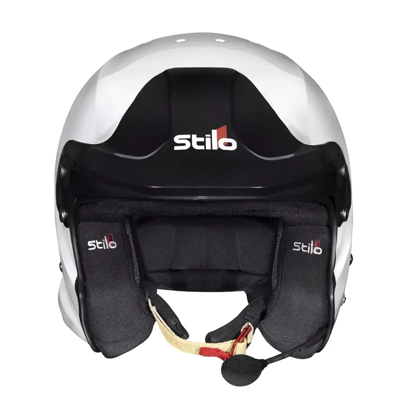 Prezzo ridotto | Casco Stilo Venti Trophy Rally bianco/nero senza clip Hans