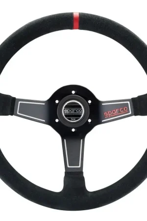 Volante Sparco L575 Pelle Scamosciata Nero - Nuovo lancio