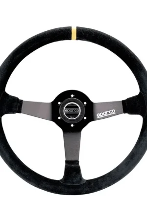 Volante Sparco R368 Pelle Scamosciata Nero - Alta qualità