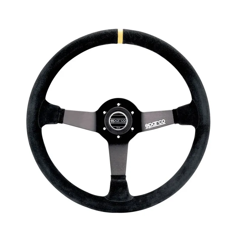 Volante Sparco R368 Pelle Scamosciata Nero - Alta qualità