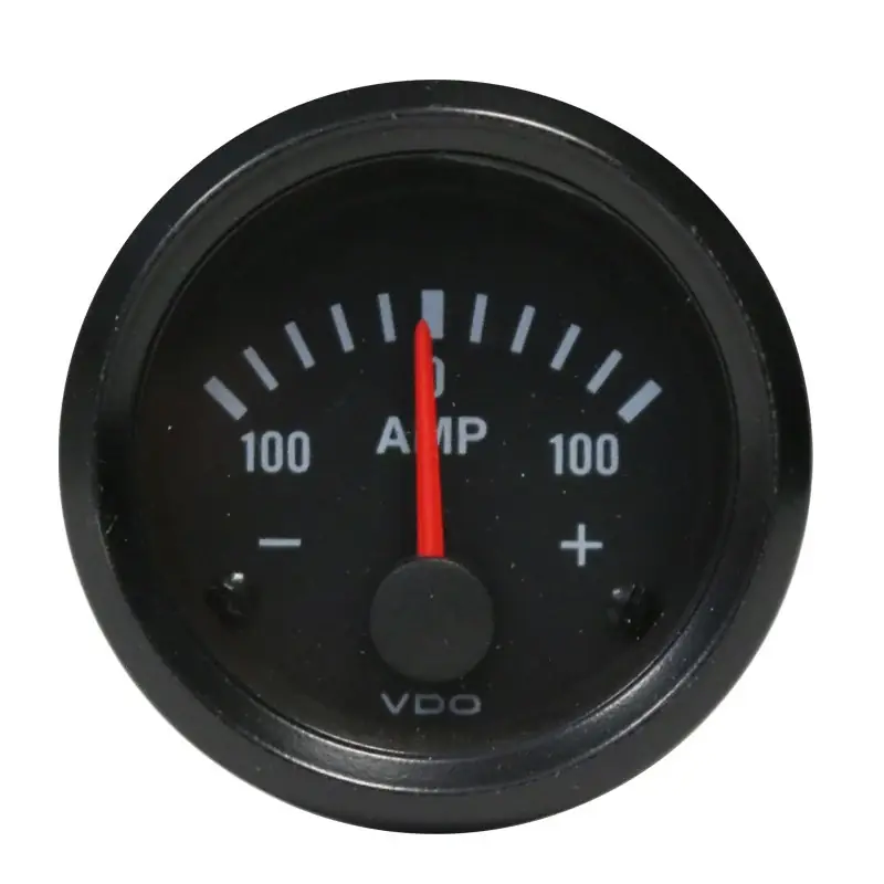 Acquista dal produttore | Amperometro 100A VDO VISION Fondo Nero Diametro 52mm