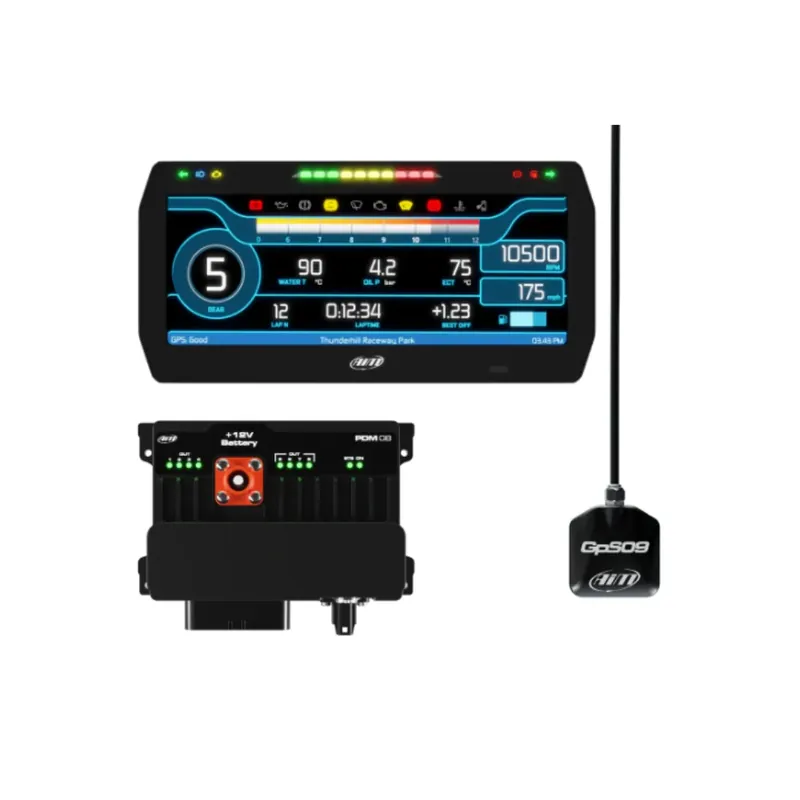 Super prezzo | Kit Data Logger AIM PDM 8 con Display Road da 10 Pollici