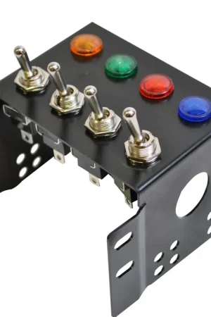 Affrettati - Consolle Centrale 4x Interruttori + 4x Spie Luminose