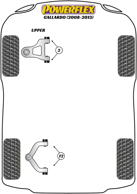 Appena arrivato | Silent Block Powerflex per Lamborghini Gallardo LP560-4 (08-13)