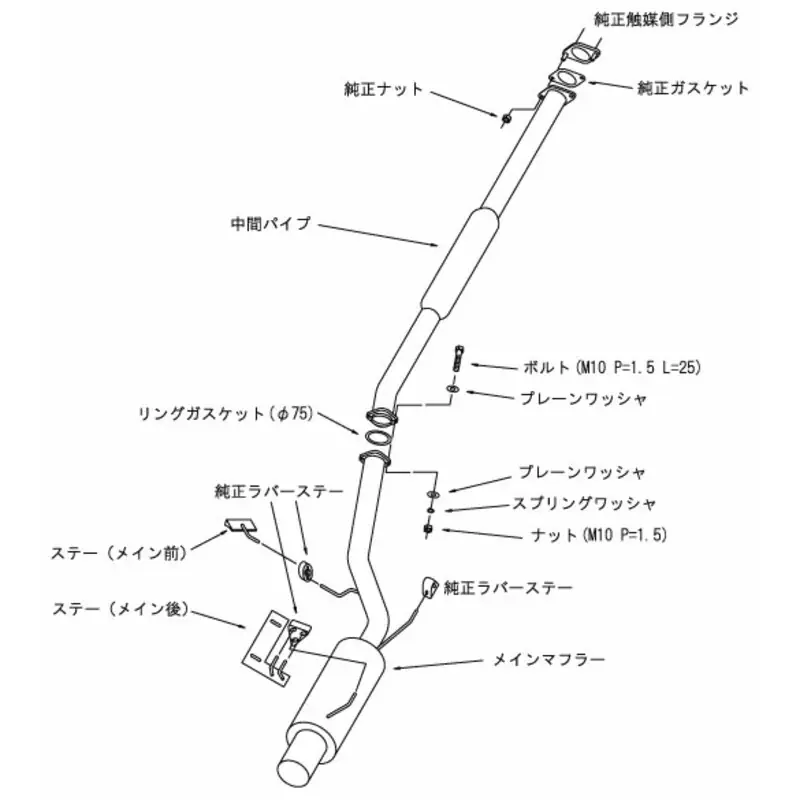 Liquidazione | Linea di Scarico HKS "Silent Hi-Power" per Mitsubishi Lancer Evo 7
