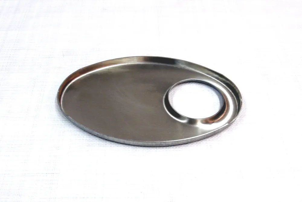 Piastre Ovali in Inox 140x270 mm - Foro Eccentrico | Buon prezzo