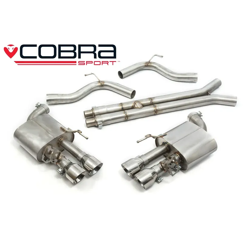 Acquisto sicuro - Linea di Scarico "Catback" Cobra per Ford Mustang - con Valvola (Ø3")