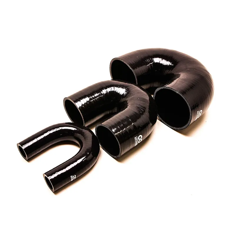 Curva 180° in Silicone da Ø16 a Ø89 mm, Nero | Quasi esaurito