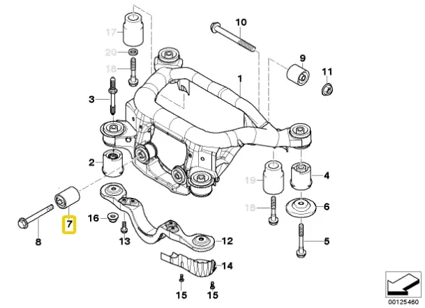Silent Block Rigidi Differenziale Posteriore IRP per BMW E46 | Novità nello shop
