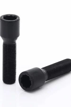 Bulloni Ruota Lunghi Neri a Impronta Interna M12x1.5 (45 mm - confezione da 10) | Pronto per la spedizione