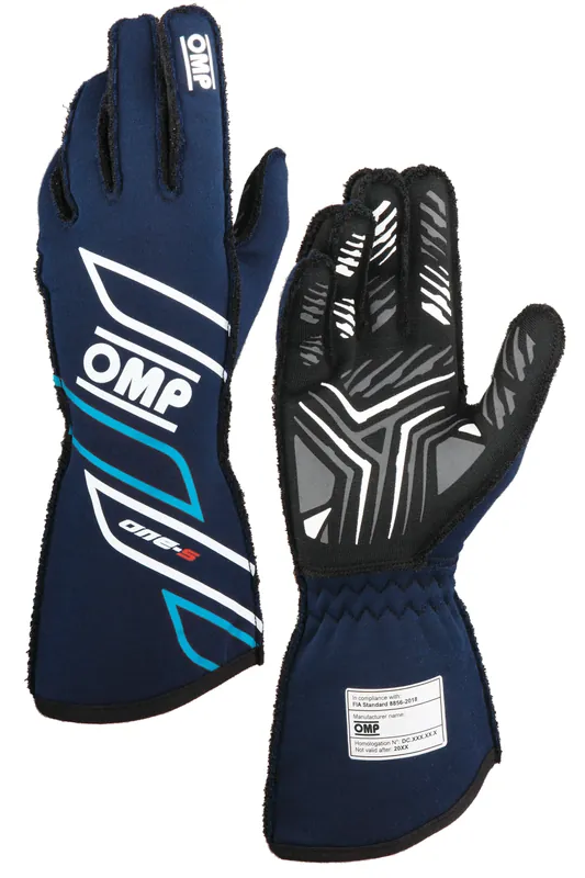 Guanti OMP ONE-S Blu Marine / Ciano | Prezzo imbattibile