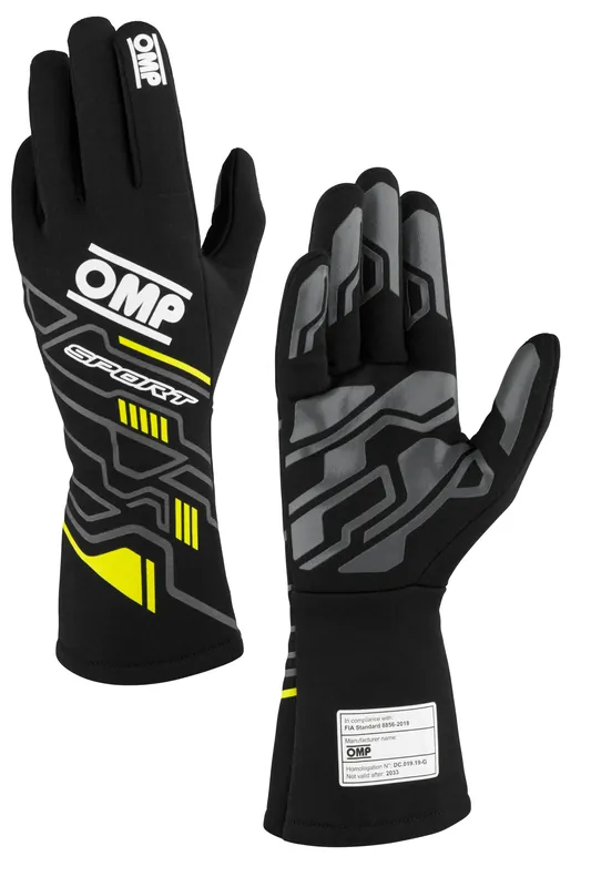 Guanti OMP Sport Nero / Giallo Fluo - Offerta speciale