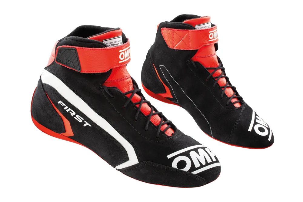 Prodotto di punta | Scarpe OMP First - Nero / Rosso (FIA)