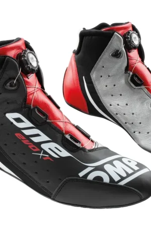Ultime disponibilità - Scarpe OMP ONE EVO R - Nero / Argento / Rosso (FIA)