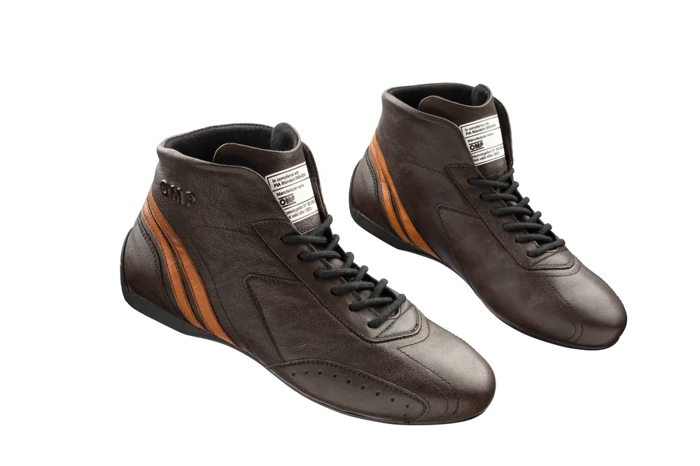 Scarpe OMP Carrera Low - Marrone Scuro (FIA) - Bestseller