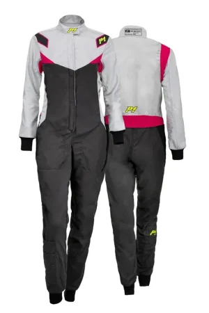 Fine serie - Tuta Donna P1 Diva Antracite / Grigio Chiaro (FIA 8856-2018)