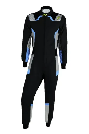 Tuta P1 Pro-R Nero / Blu Fluo (FIA 8856-2018) | Diretto dal produttore