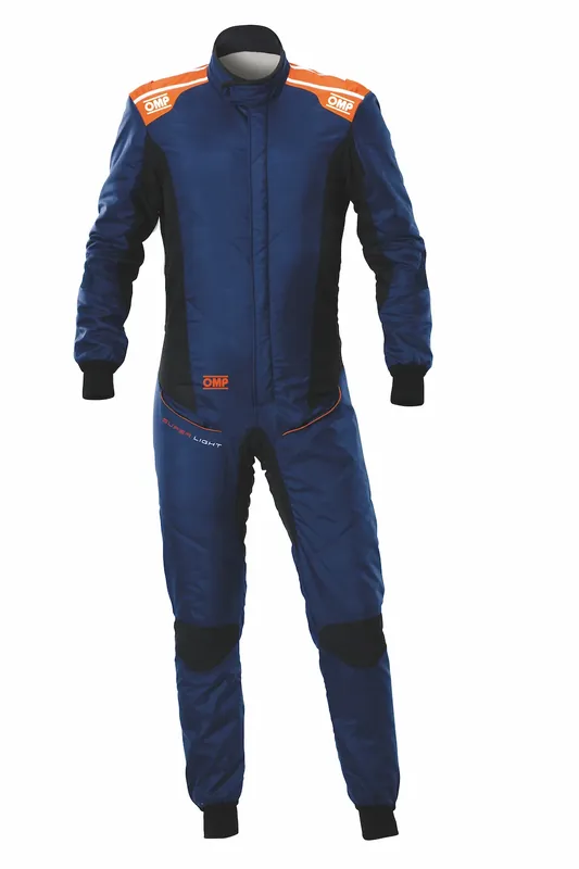 Tuta OMP Tecnica SuperLight Blu Navy / Arancione Fluo (FIA 8856-2018) - Risparmia ora