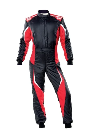 Tuta OMP Tecnica EVO Nero / Rosso (FIA 8856-2018) - Affrettati