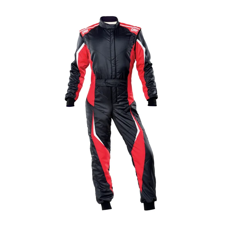 Tuta OMP Tecnica EVO Nero / Rosso (FIA 8856-2018) - Affrettati