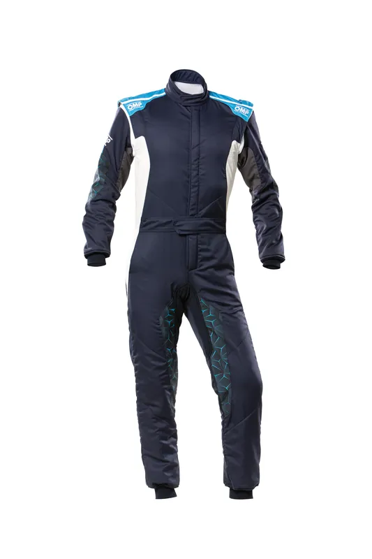 Bestseller - Tuta OMP Tecnica Hybrid Blu Marine / Ciano (FIA 8856-2018)