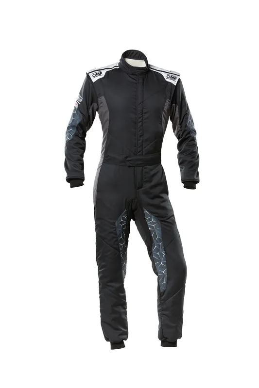 Tuta OMP Tecnica Hybrid Nero / Argento (FIA 8856-2018) - Prezzo basso