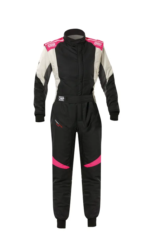 Tuta OMP First ELLE Nero / Rosa Fucsia (FIA 8856-2018) - Approfitta dell'offerta