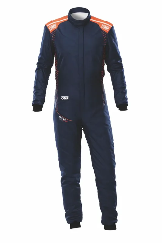 Preferito dai clienti | Tuta OMP ONE-S AIR Blu Marine / Arancione Fluo (FIA)